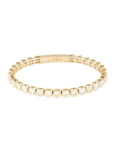 Pre-owned Bracelet 14k 9.65ctw Diamond Bangle , 6.75" In Multi