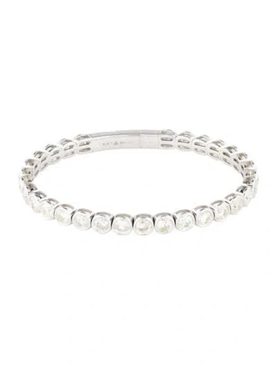Pre-owned Bracelet 14k 9.74ctw Diamond Bangle , 6.75" In Multi