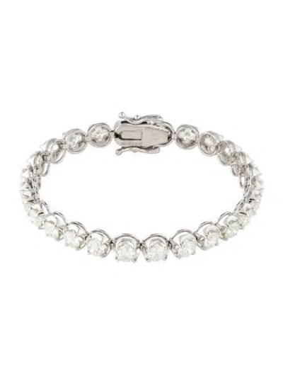 Pre-owned Bracelet 14k 9.75ctw Diamond Tennis , 6.5" In Multi