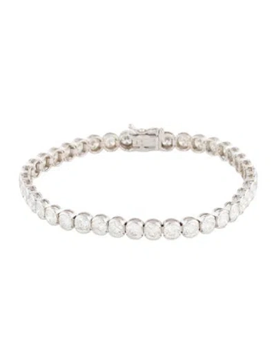 Pre-owned Bracelet 14k 9.77ctw Diamond Tennis , 6.75" In Multi