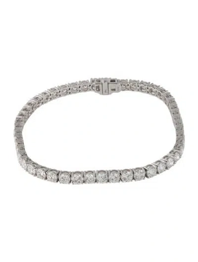 Pre-owned Bracelet 14k 9.92ctw Lab-grown Diamond Tennis , 7.5" In Multi