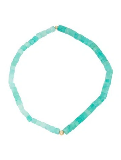 Pre-owned Bracelet 14k Amazonite Bead , 6" In Multi
