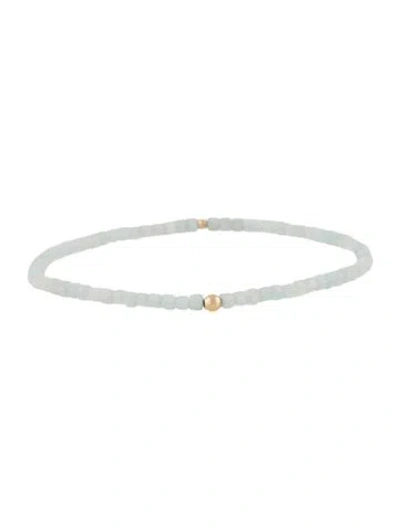 Pre-owned Bracelet 14k Amazonite Bead , 6.75" In Multi