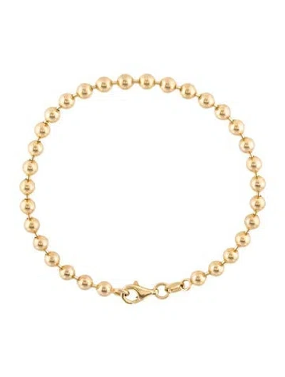 Pre-owned Bracelet 14k Ball Chain , 6.75" In Multi