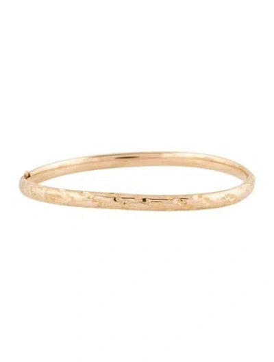 Pre-owned Bracelet 14k Bangle , 6.75" In Multi