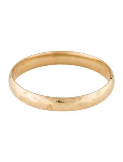 Pre-owned Bracelet 14k Bangle , 7" In Multi