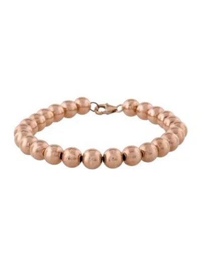 Pre-owned Bracelet 14k Bead , 7.25" In Multi