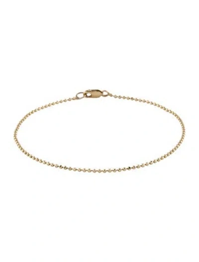 Pre-owned Bracelet 14k Bead Link , 6.75" In Multi