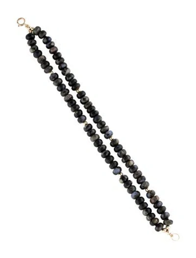 Pre-owned Bracelet 14k Beaded Double Strand , 6.5" In Multi