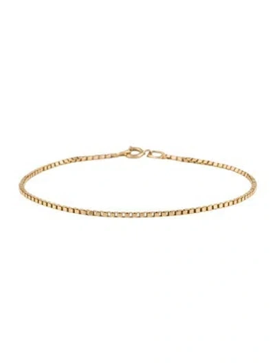 Pre-owned Bracelet 14k Box Link , 7.5" In Multi