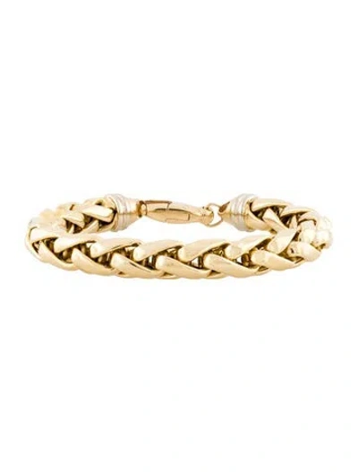 Pre-owned Bracelet 14k Chain Link , 6.5" In Multi