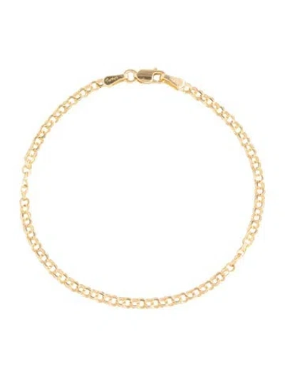 Pre-owned Bracelet 14k Chain Link , 6.75" In Multi