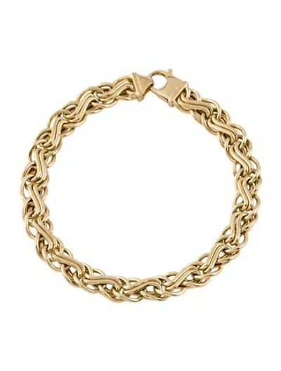 Pre-owned Bracelet 14k Chain Link , 6.75" In Multi