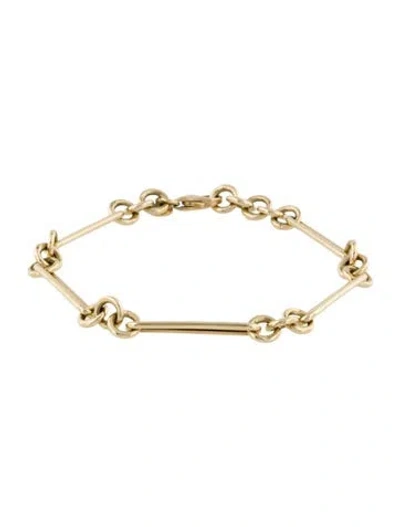 Pre-owned Bracelet 14k Chain Link , 7" In Multi