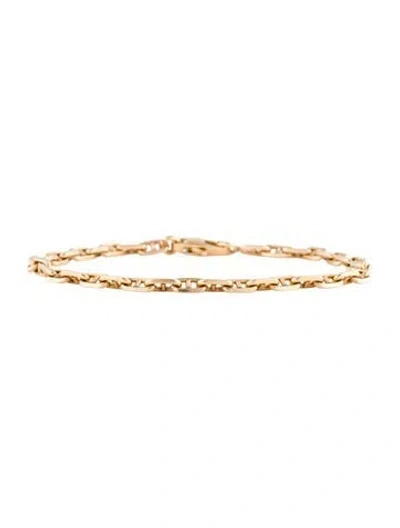 Pre-owned Bracelet 14k Chain Link , 7.25" In Multi