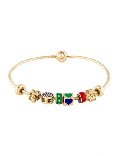 Pre-owned Bracelet 14k Charm , 7" In Multi
