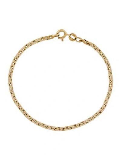 Pre-owned Bracelet 14k Cobra Link  In Multi