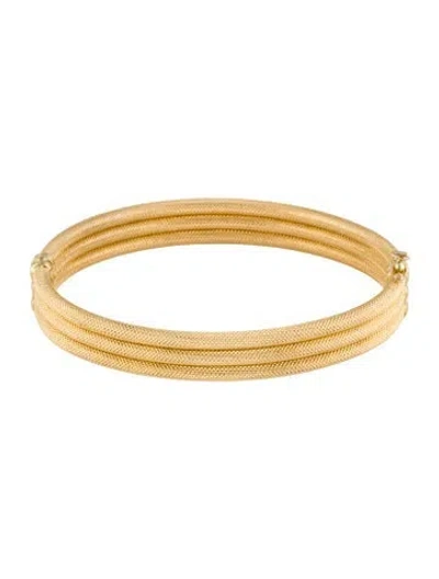 Pre-owned Bracelet 14k Coil Bangle , 7" In Multi