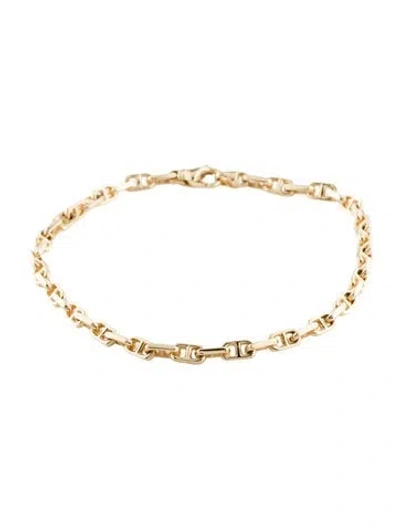 Pre-owned Bracelet 14k Convertible Link  Anklet, 9" In Multi