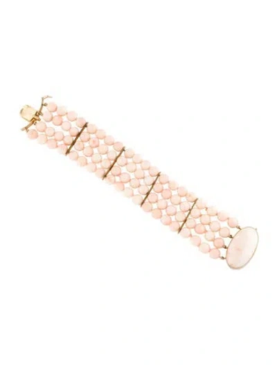 Pre-owned Bracelet 14k Coral Multistrand Bead