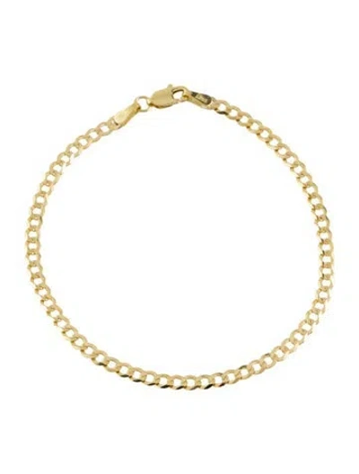 Pre-owned Bracelet 14k Cuban Link , 6.75" In Multi
