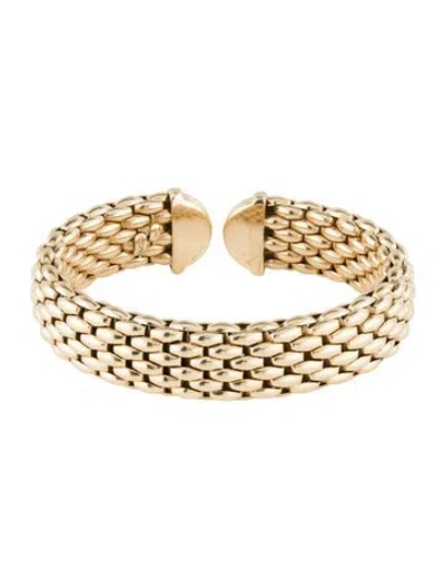 Pre-owned Bracelet 14k Cuff , 6.75" In Multi
