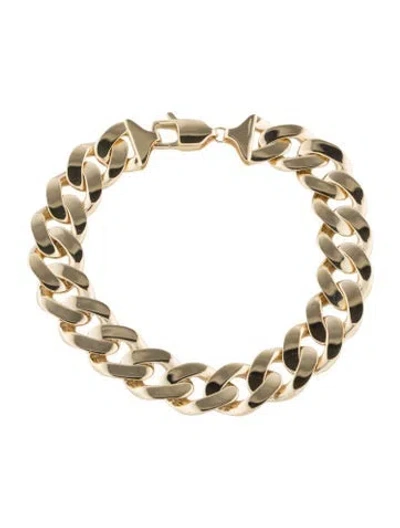 Pre-owned Bracelet 14k Curb Chain , 8" In Multi