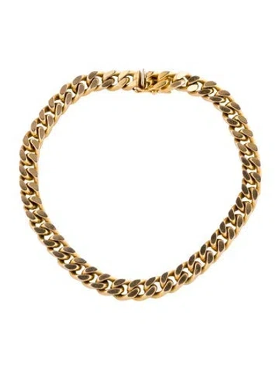 Pre-owned Bracelet 14k Curb Link , 7.5" In Multi