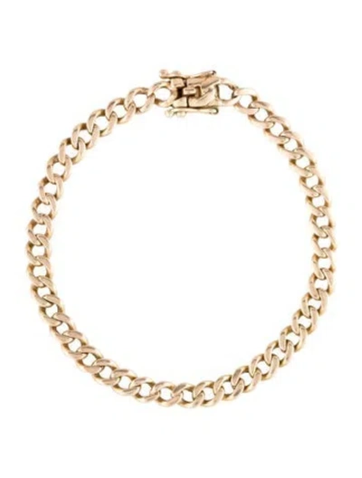 Pre-owned Bracelet 14k Curb Link , 7.75" In Multi