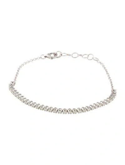 Pre-owned Bracelet 14k Diamond, 7" In Multi