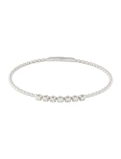 Pre-owned Bracelet 14k Diamond Bangle, 6.75" In Multi