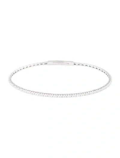 Pre-owned Bracelet 14k Diamond Bangle, 6.75" In Multi