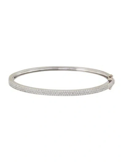 Pre-owned Bracelet 14k Diamond Bangle , 5.75" In Multi
