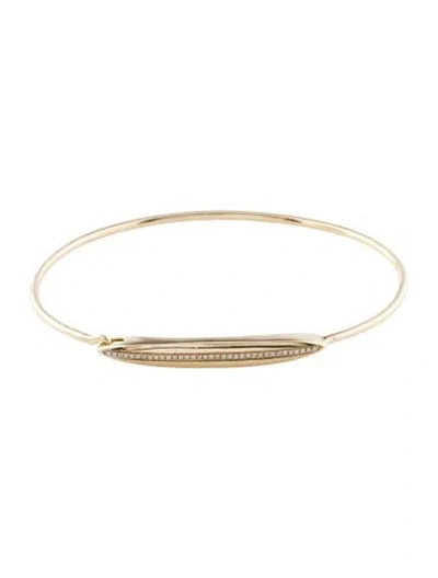 Pre-owned Bracelet 14k Diamond Bangle , 6" In Multi