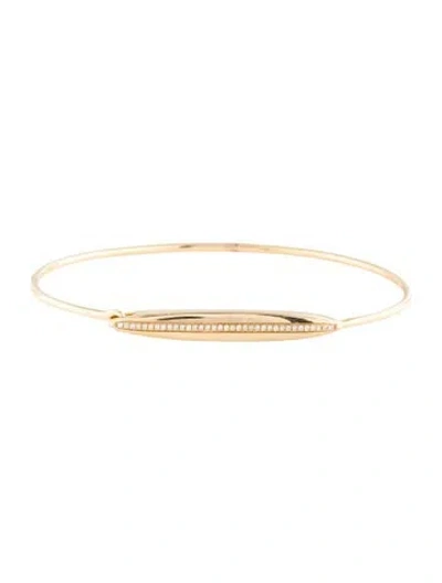 Pre-owned Bracelet 14k Diamond Bangle , 6.5" In Multi