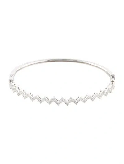 Pre-owned Bracelet 14k Diamond Bangle , 6.5" In Multi