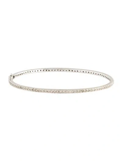 Pre-owned Bracelet 14k Diamond Bangle , 6.5" In Multi