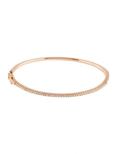 Pre-owned Bracelet 14k Diamond Bangle , 6.5" In Multi