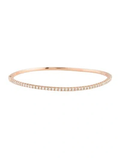 Pre-owned Bracelet 14k Diamond Bangle , 6.75" In Multi