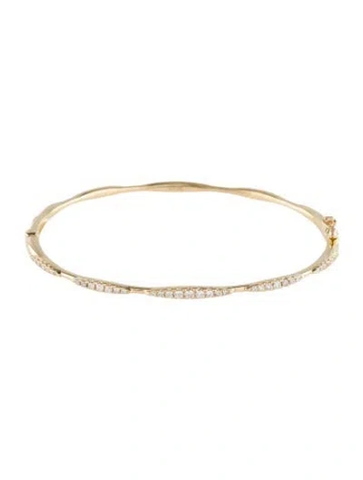 Pre-owned Bracelet 14k Diamond Bangle , 6.75" In Multi