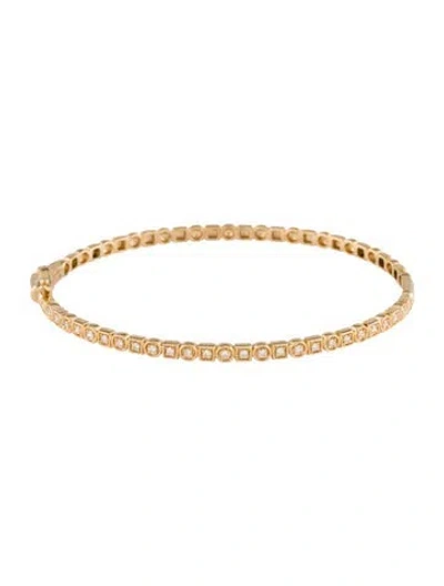Pre-owned Bracelet 14k Diamond Bangle , 6.75" In Multi
