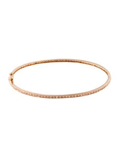 Pre-owned Bracelet 14k Diamond Bangle , 7" In Multi