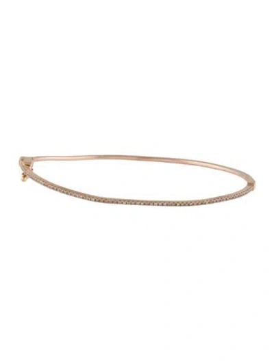 Pre-owned Bracelet 14k Diamond Bangle , 7" In Multi