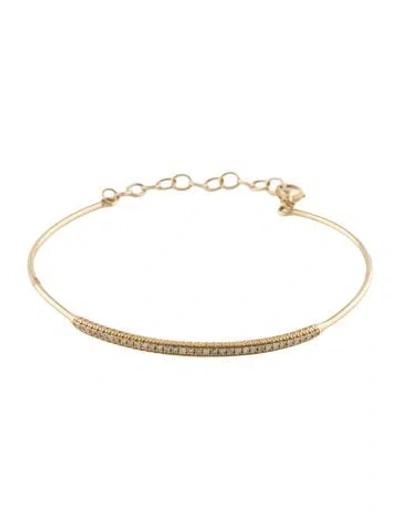 Pre-owned Bracelet 14k Diamond Bangle , 7.5" In Multi