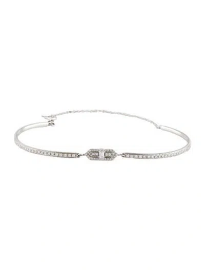 Pre-owned Bracelet 14k Diamond Bangle , 8.5" In Multi