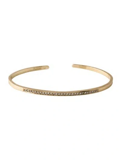 Pre-owned Bracelet 14k Diamond Cuff, 5.75" In Multi