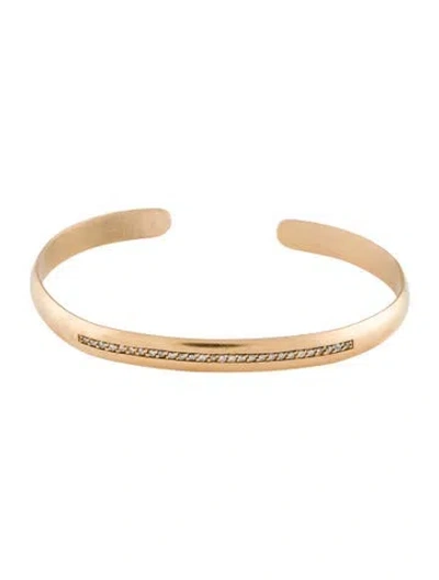 Pre-owned Bracelet 14k Diamond Cuff, 6.5" In Multi