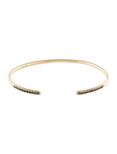 Pre-owned Bracelet 14k Diamond Cuff , 6" In Multi