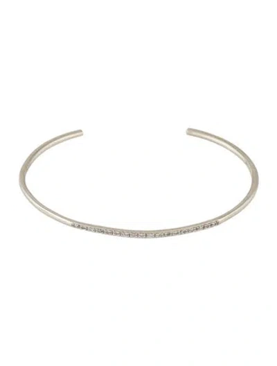 Pre-owned Bracelet 14k Diamond Cuff , 6.25" In Multi