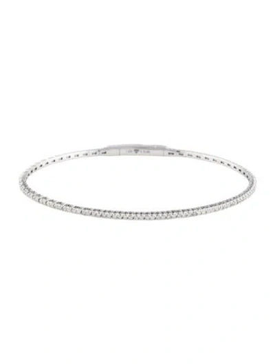 Pre-owned Bracelet 14k Diamond Flex , 6.75" In Multi